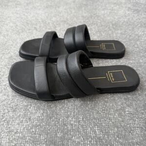 Dolce Vita Shoes Womens Size 9 Slide Sandals Made In Italy Double Strap Leather